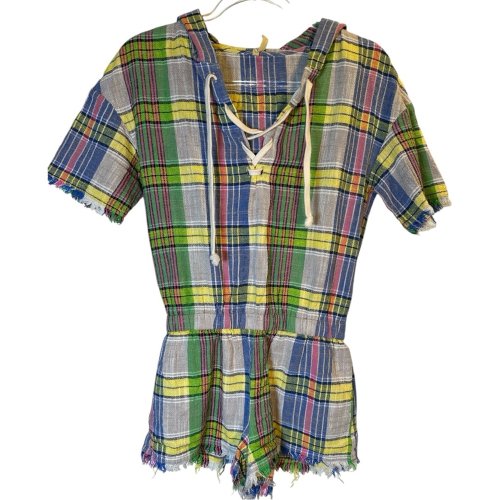 Urban Outfitters Multicolor Plaid Romper - Picture 6 of 6